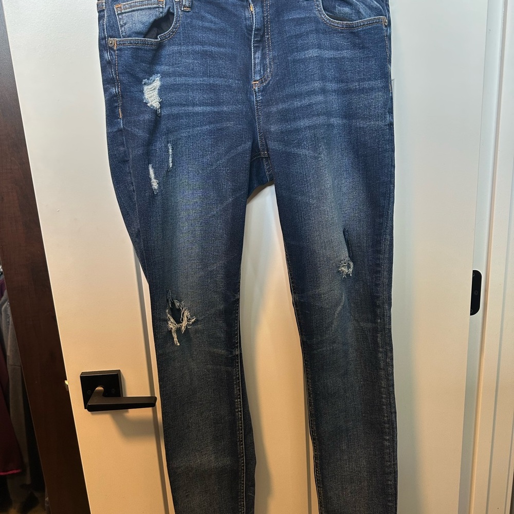 Miss Me Women's Straight Leg Jeans - Dark Blue